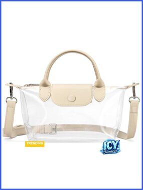 Stadium Approved Clear Crossbody Purse Waterproof PVC Concert Bag
